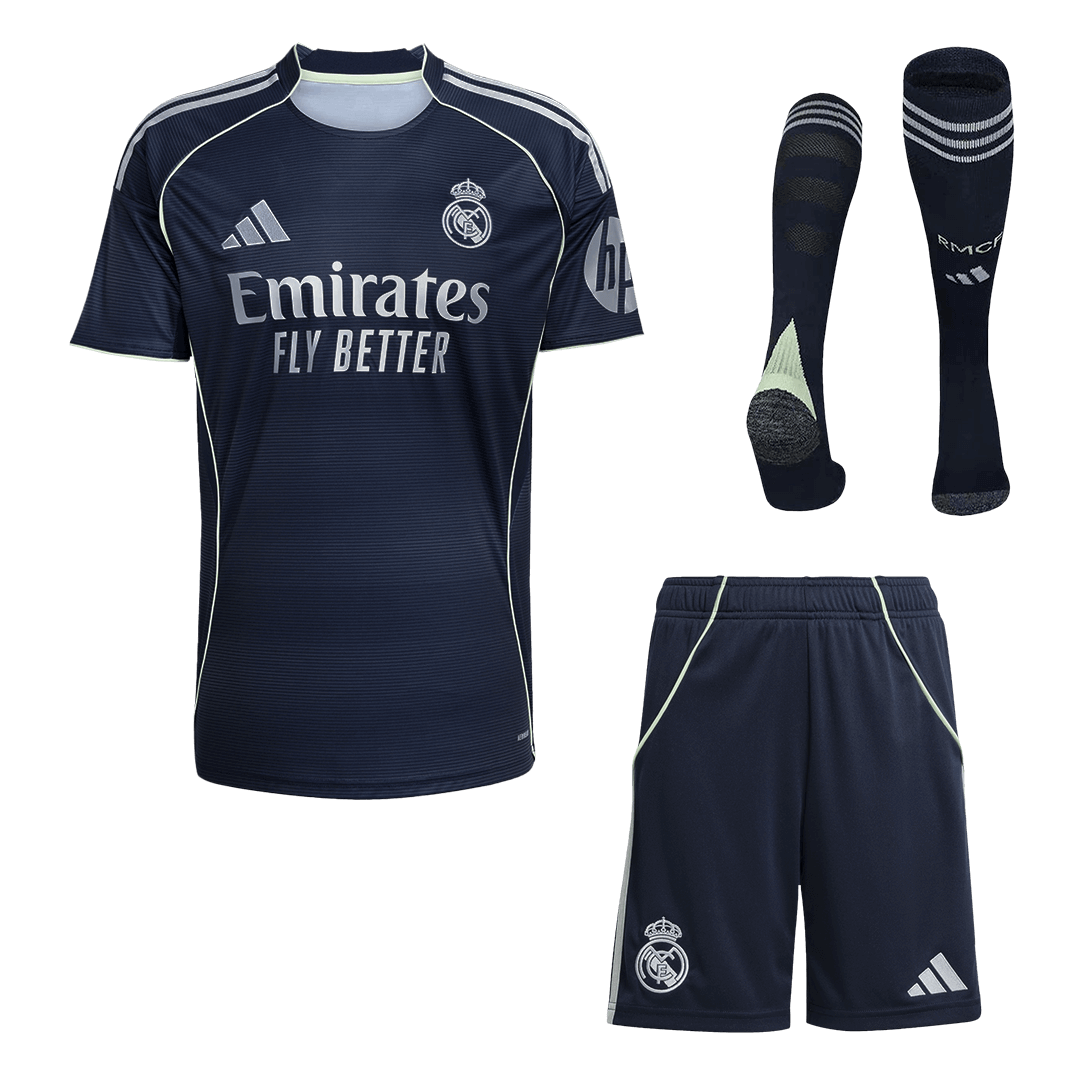 Real Madrid 2025/26 Vieras Täydellinen peliasu Miesten [PREMIUM]