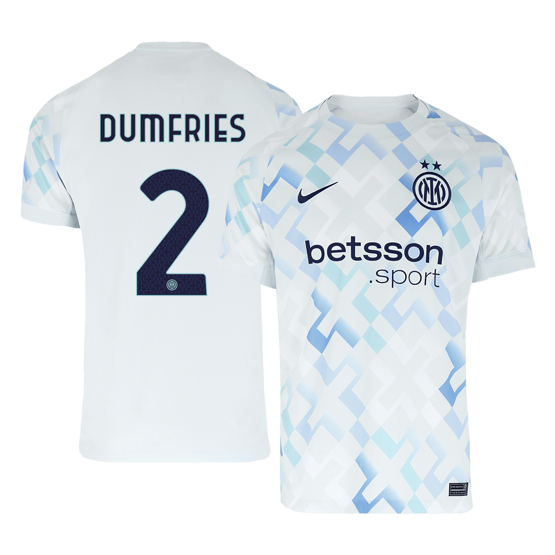 Inter Milan 2025/26 Vieras Pelipaita Miesten DUMFRIES #2