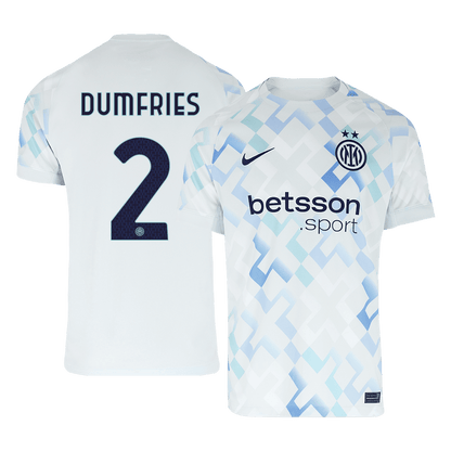 Inter Milan 2025/26 Vieras Pelipaita Miesten DUMFRIES #2