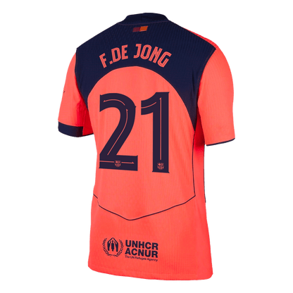 Barcelona 2025/26 UCL Kolmas Pelipaita (Player Version) Miesten F.DE JONG #21