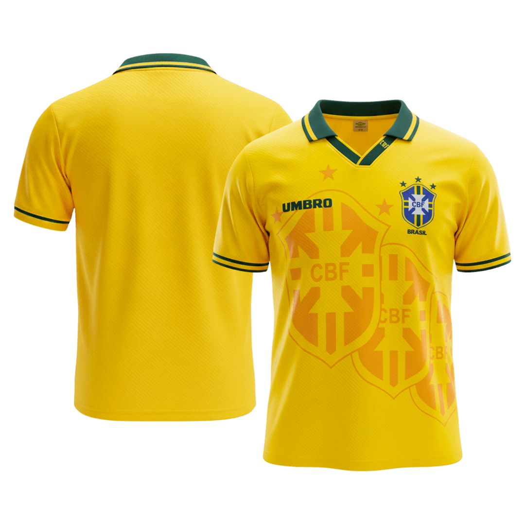 Brazil 1994 Koti Retro-pelipaita Miesten