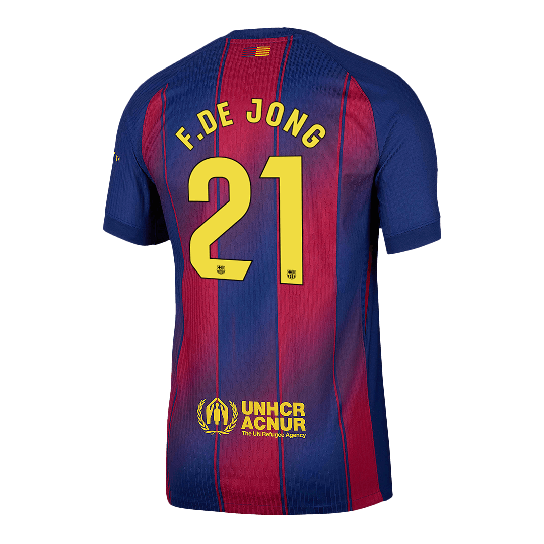 Barcelona 2025/26 Koti Pelipaita (Player Version) Miesten F.DE JONG #21