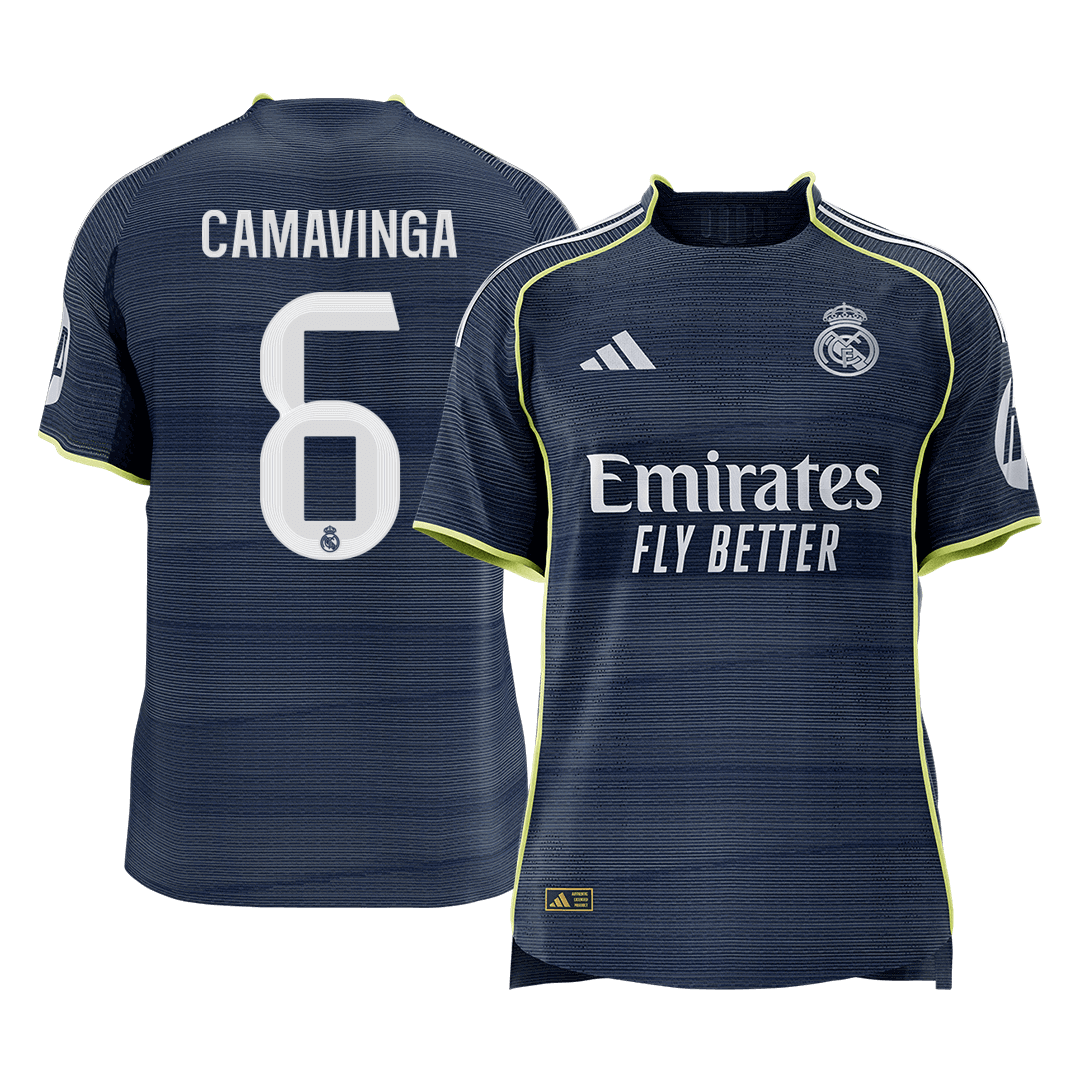 Real Madrid 2025/26 Vieras Pelipaita (Player Version) Miesten CAMAVINGA #6 [PREMIUM]