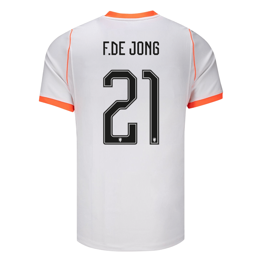 Netherlands World Cup 2026 Vieras Pelipaita Miesten F.DE JONG #21