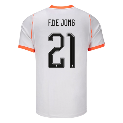 Netherlands World Cup 2026 Vieras Pelipaita Miesten F.DE JONG #21