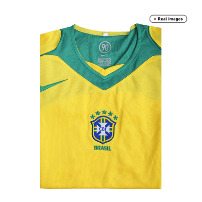 Brazil 2004 Koti Retro-pelipaita Miesten