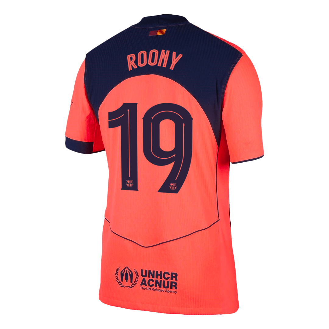 Barcelona 2025/26 UCL Kolmas Pelipaita (Player Version) Miesten ROONY #19