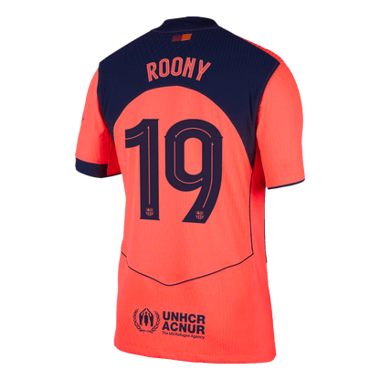 Barcelona 2025/26 UCL Kolmas Pelipaita (Player Version) Miesten ROONY #19