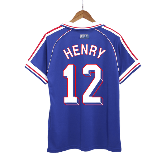 France World Cup 1998 Koti Retro-pelipaita Miesten HENRY #12