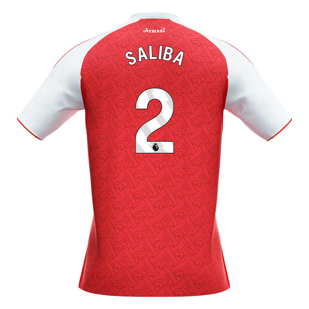 Arsenal 2025/26 Koti Pelipaita Miesten SALIBA #2 [PREMIUM]