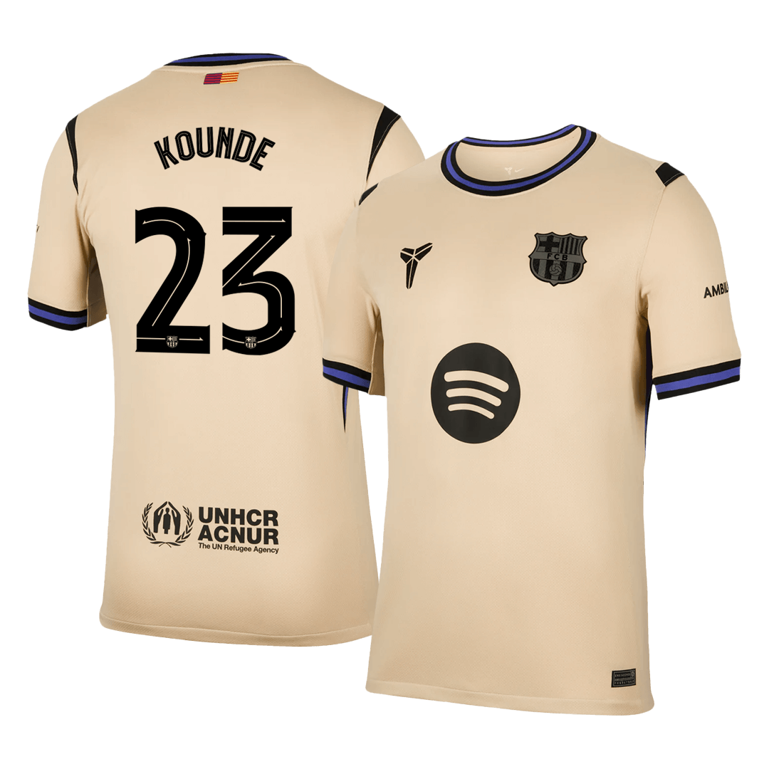 Barcelona 2025/26 UCL Vieras Pelipaita Miesten KOUNDE #23