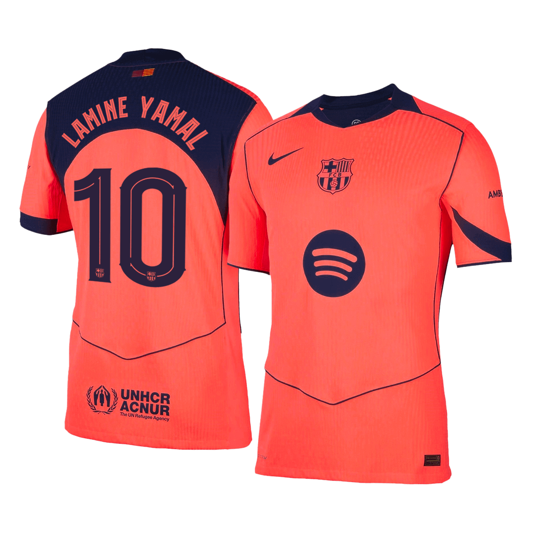 Barcelona 2025/26 UCL Kolmas Pelipaita (Player Version) Miesten LAMINE YAMAL #10
